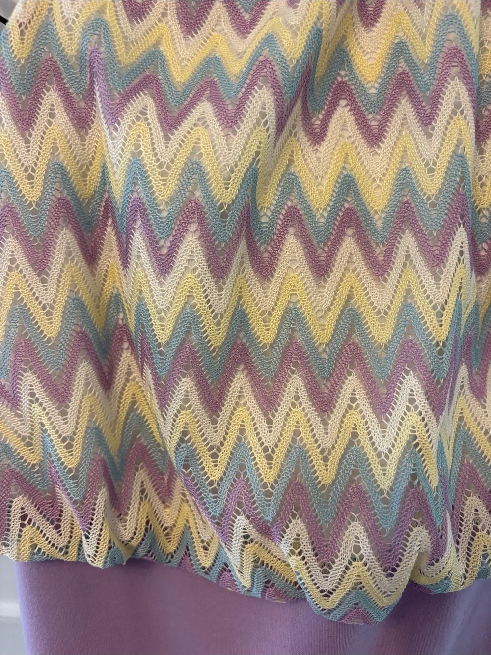 Eliza B. Lavender Chevron Two-Piece Girls' Formal Dress